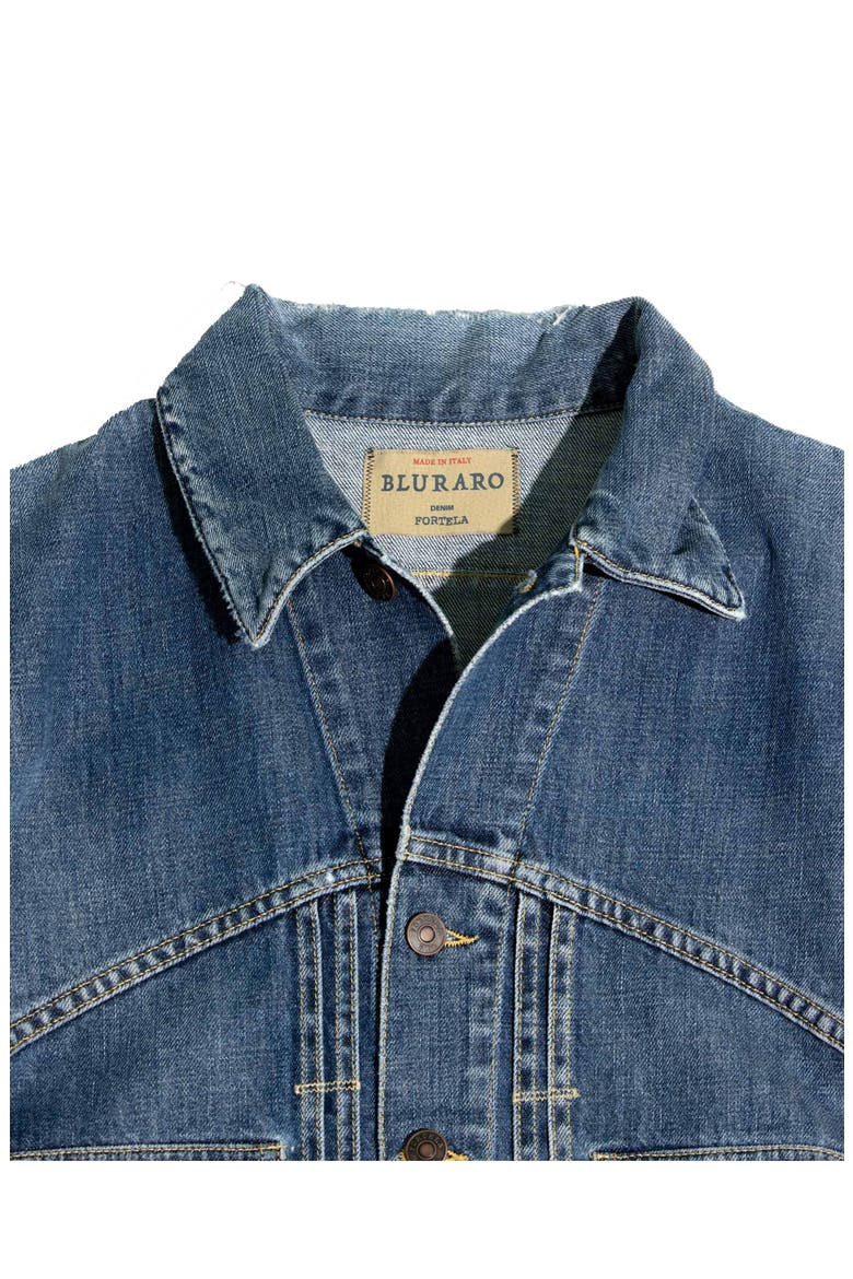 Bananastitchj Stone Wash Denim Jacket, Alternate, color, D470