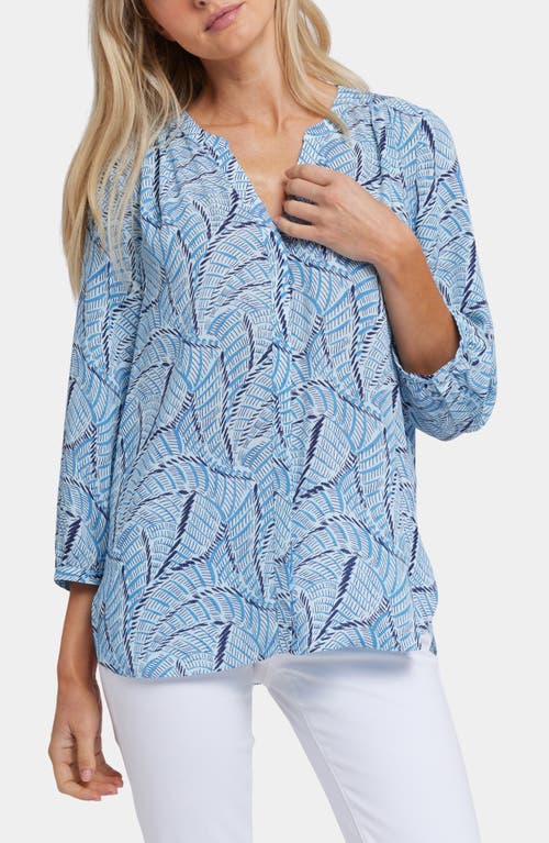 Nydj Pintuck Top In Blue