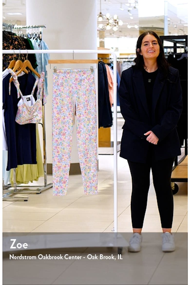 Piper Floral Print High Waist Leggings video