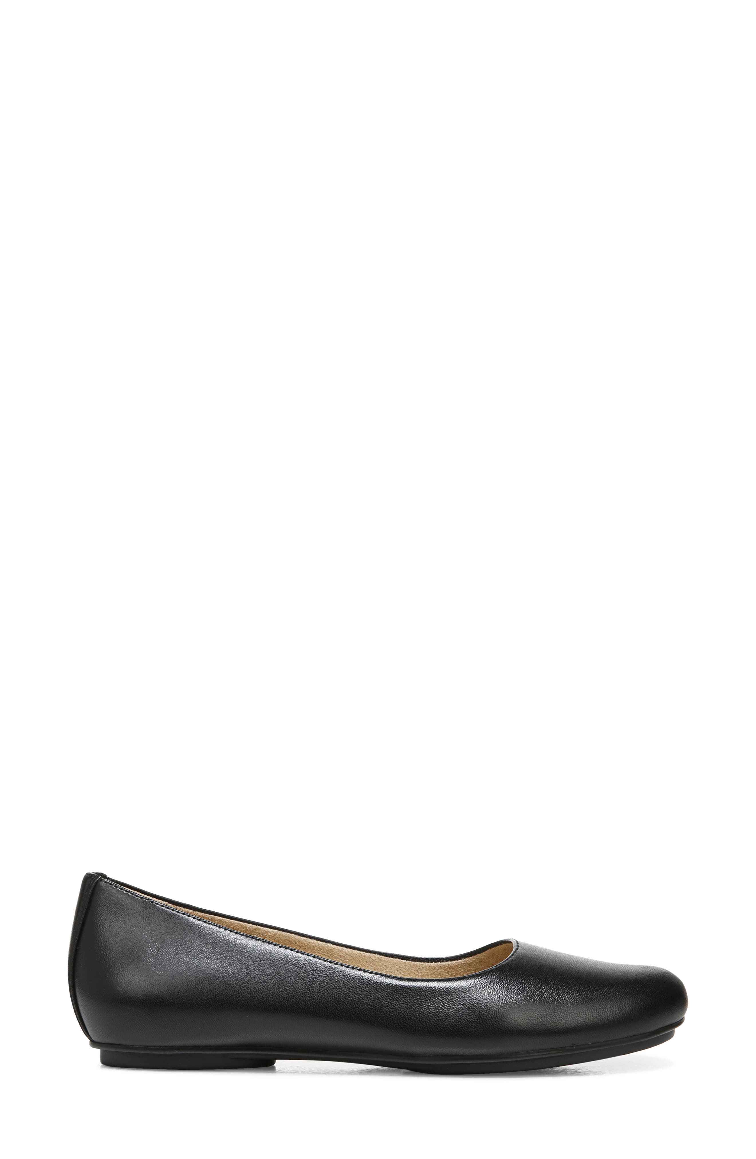 Naturalizer True Colors Maxwell Flat, Alternate, color, Black Leather