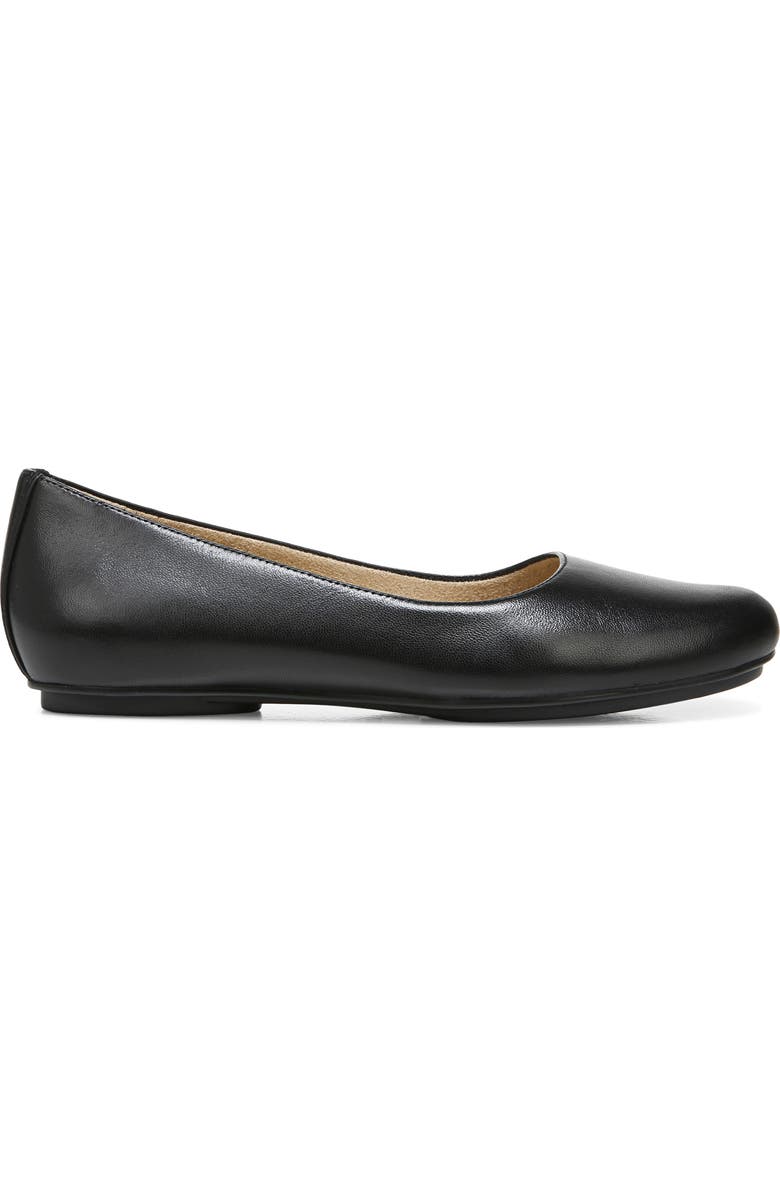 Naturalizer True Colors Maxwell Flat, Alternate, color, Black Leather