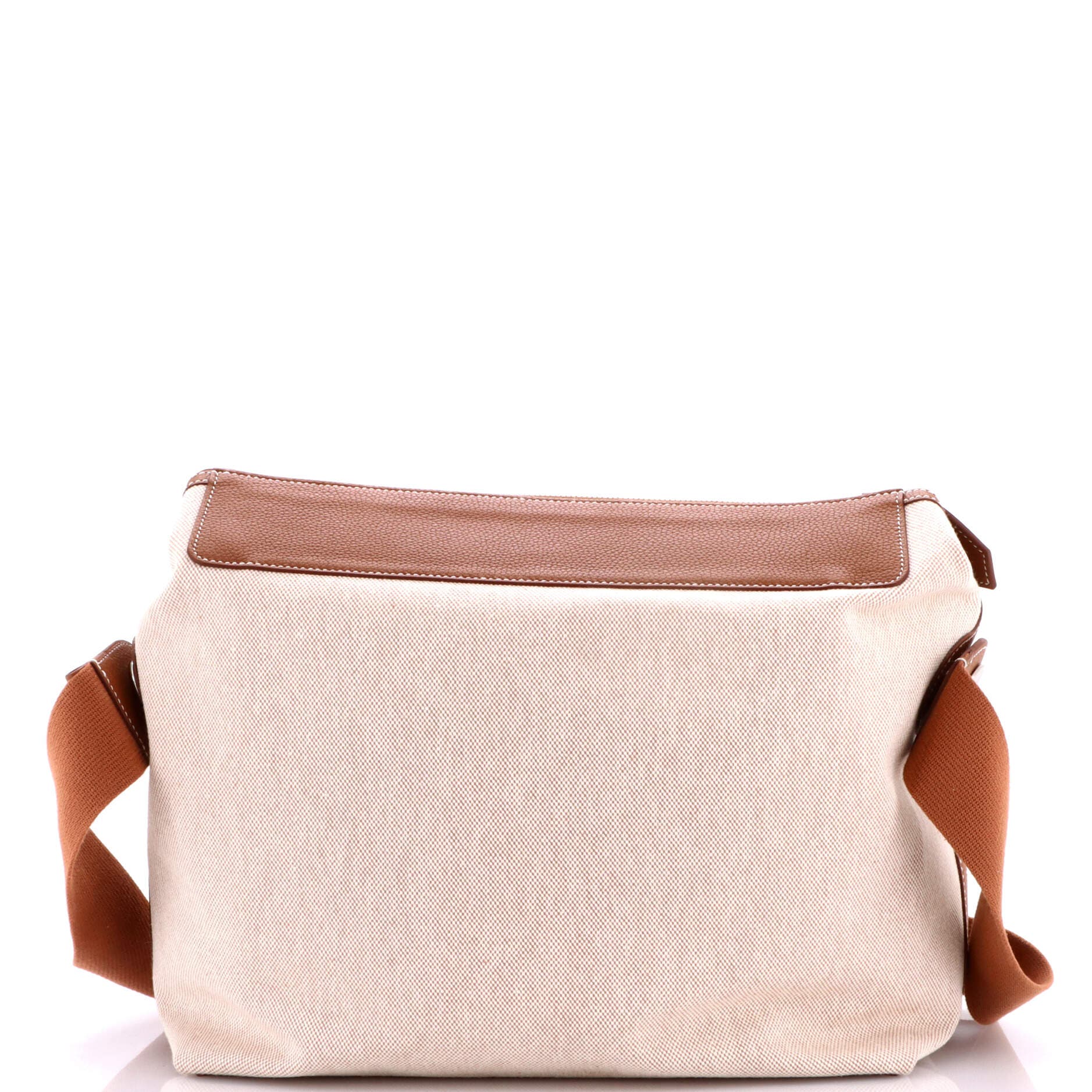 Pre-Owned Hermes R.M.S 12H Bag Toile and Leather, Alternate, color, Gold