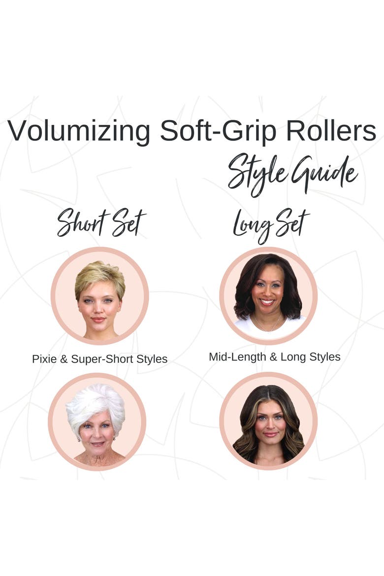 Volumizing Soft Grip Rollers, Alternate, color, Pink -Short Set