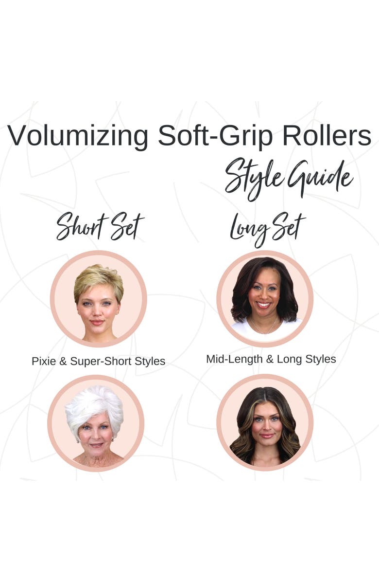 CALISTA Volumizing Soft Grip Rollers, Alternate, color, Pink-Long Set