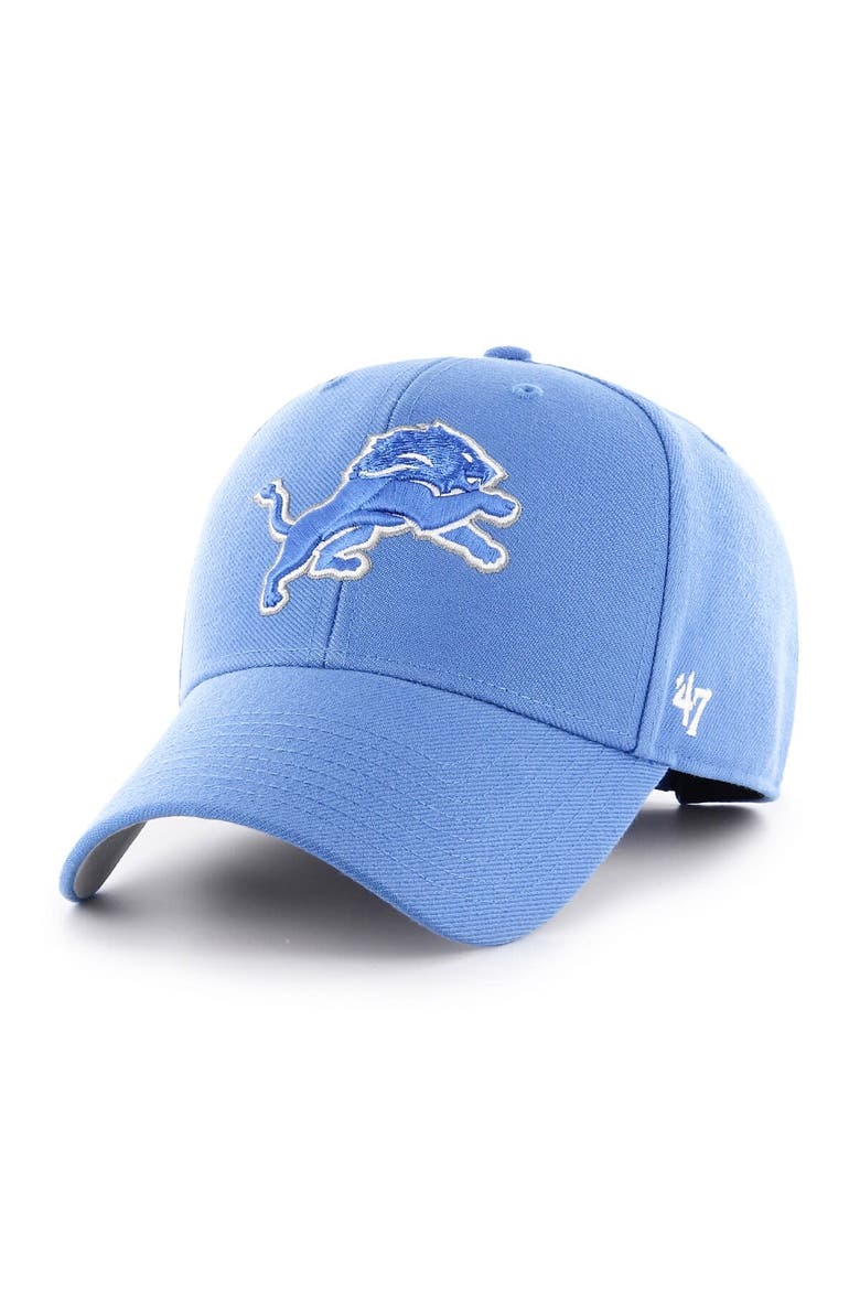 Men's '47 Blue Detroit Lions MVP Adjustable Hat, Main, color, Blue