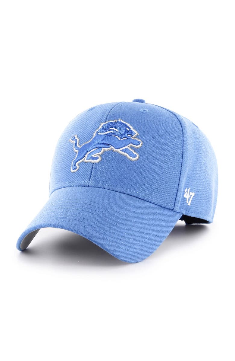 '47 Men's '47 Blue Detroit Lions MVP Adjustable Hat, Main, color, Blue