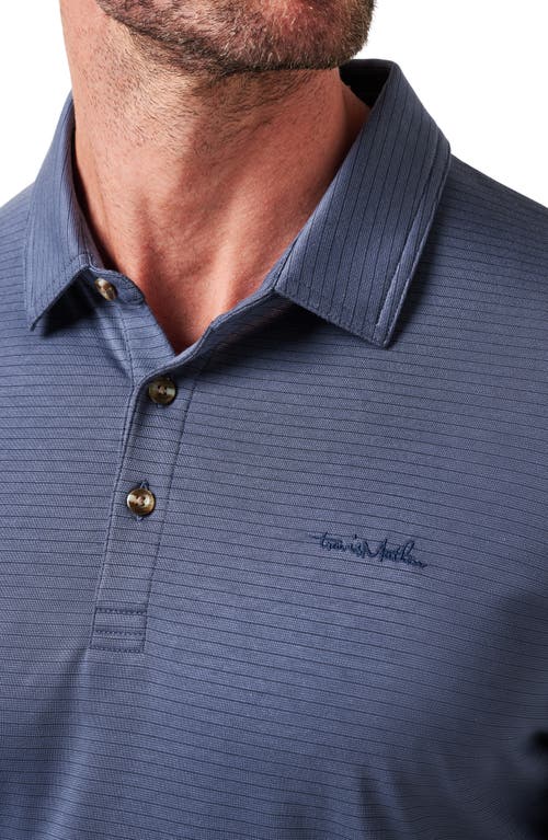 Travismathew The Zinna 2.0 Polo Shirt In Vintage Indigo/mood Indigo