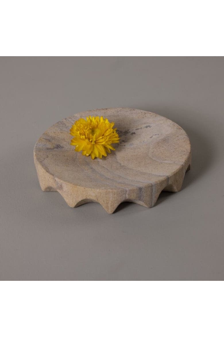 Rainbow Sandstone Trinket Dish, Alternate, color, Rainbow