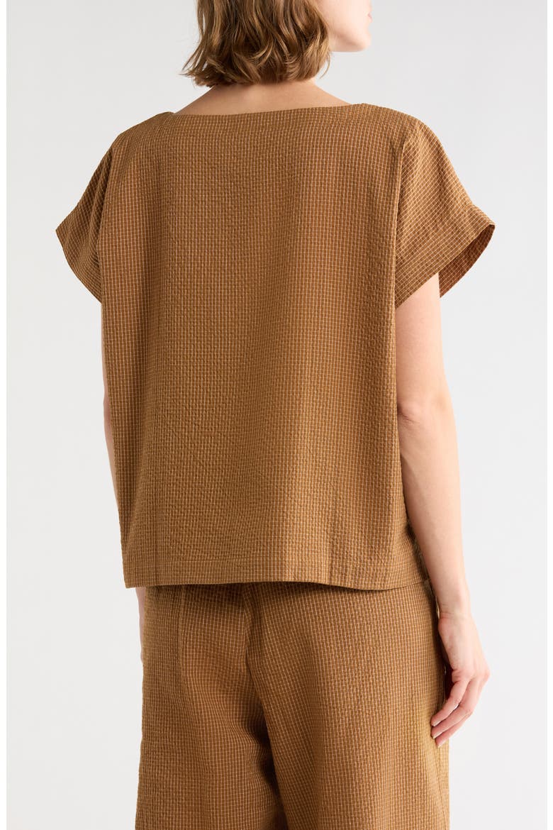 Ballet Neck Boxy Top, Alternate, color, BRONZE