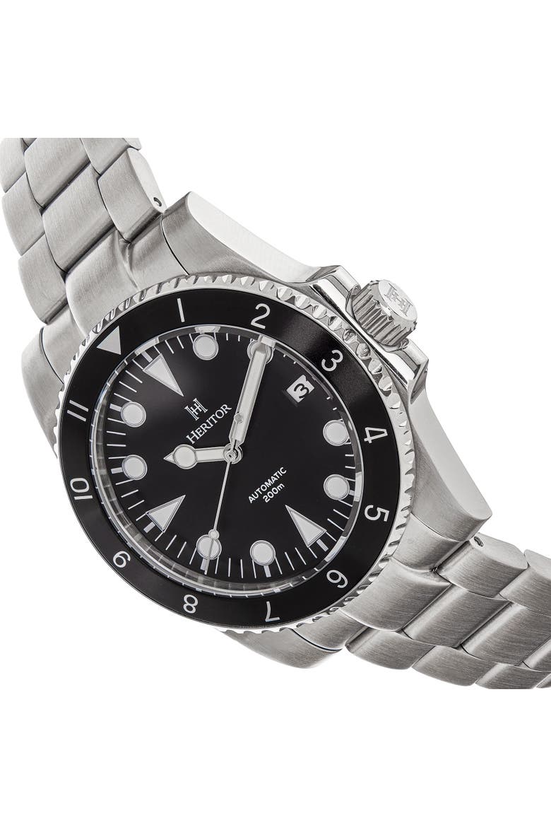 Luciano Bracelet Watch w/Date, Alternate, color, Black