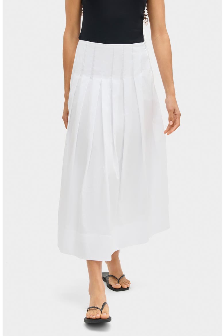 Julie Pleated Skirt, Main, color, WHITE