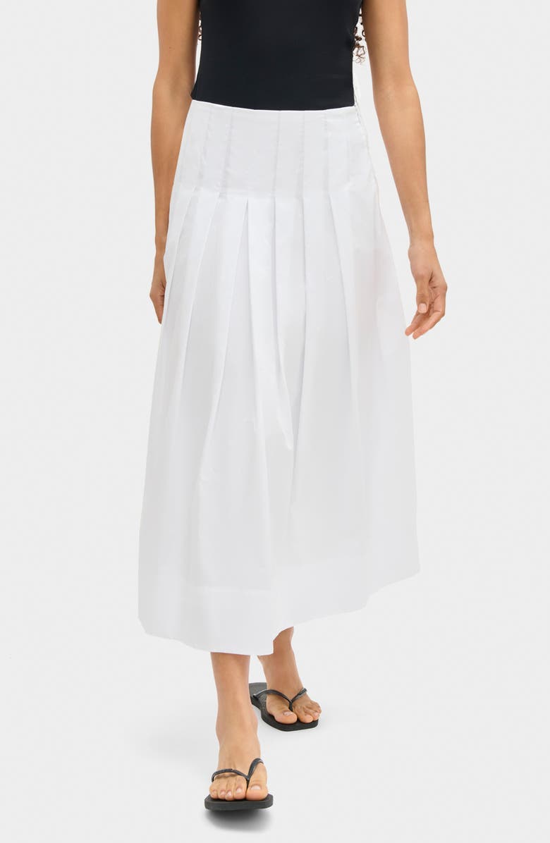 ALIGNE Julie Pleated Skirt, Main, color, White