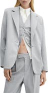 MANGO Pinstripe Jacket