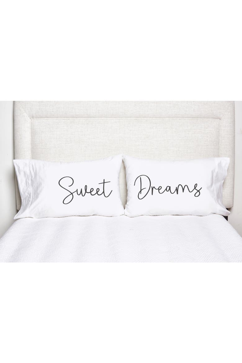 20" x 30" Sweet Dreams Pillowcase Set, Alternate, color, White