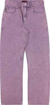 PLEASURES Acid Wash Straight Leg Jeans