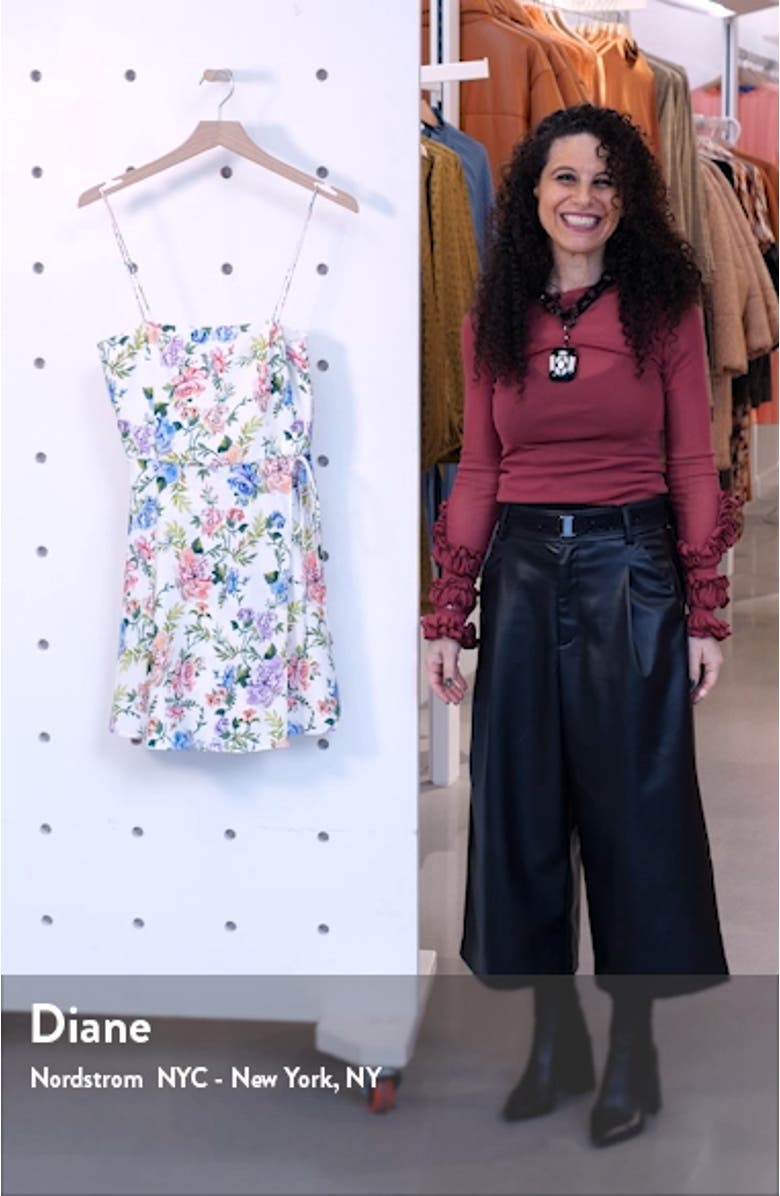 Trixie Floral Spaghetti Strap Dress, sales video thumbnail