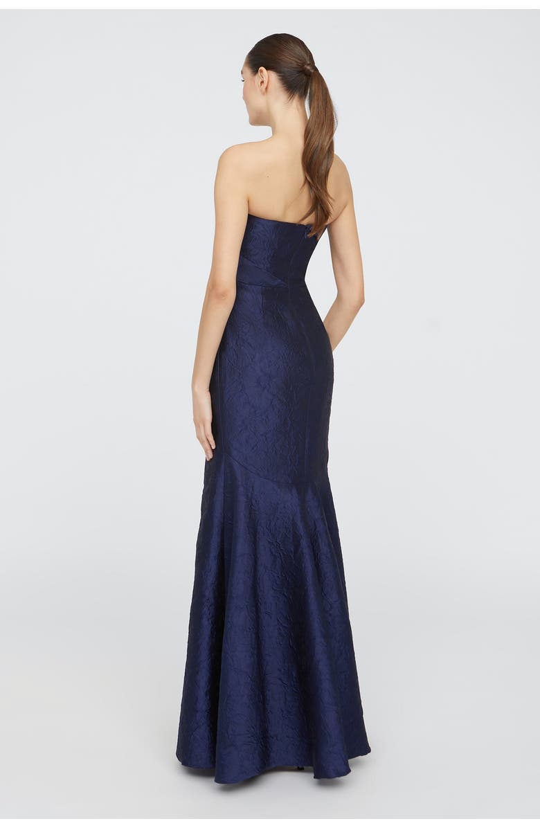 Theia Harlow Strapless Gown, Alternate, color, Midnight Fog