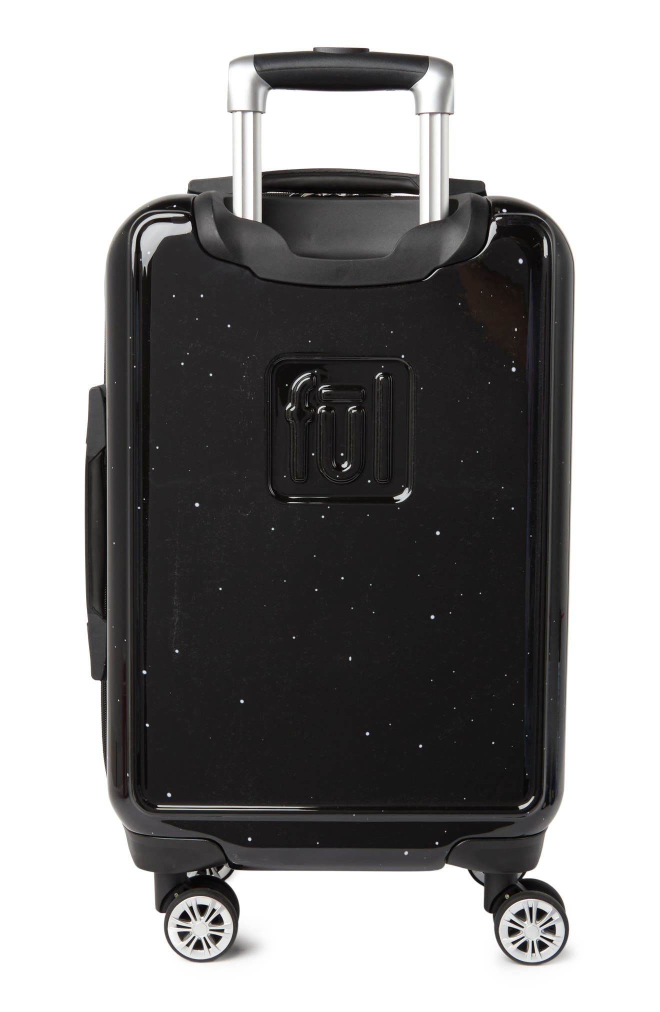 Danielle Nicole Star Wars Wordmark Printed 21" Spinner Luggage, Alternate, color, 