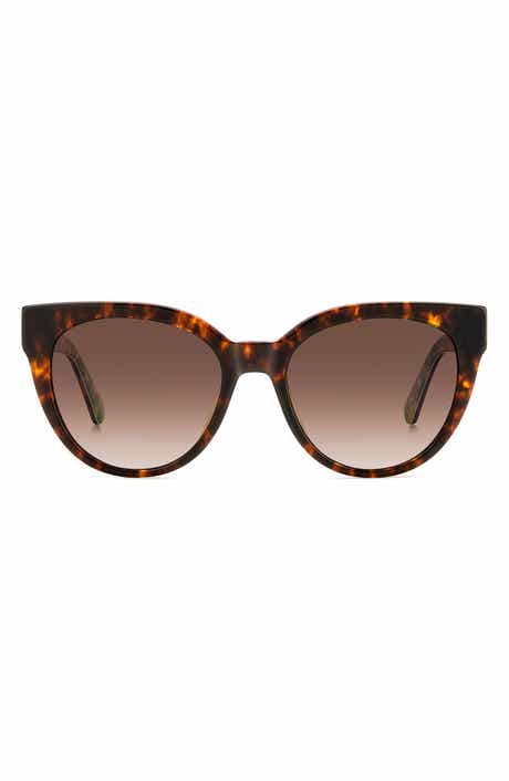 Kate Spade Javana 54mm Polarized Round Cat Eye Sunglasses
