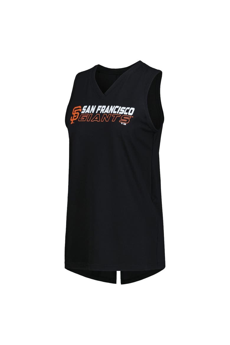 Women's Levelwear  Black San Francisco Giants Paisley Chase V-Neck Tank Top, Alternate, color, Black