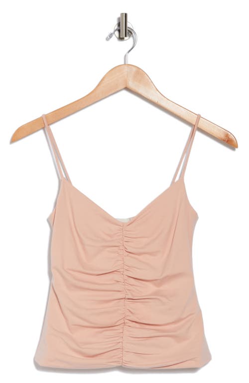 7 For All Mankind Ruched Camisole In Pink