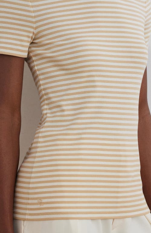 Ralph Lauren Striped Short-sleeve T-shirt In Neutral