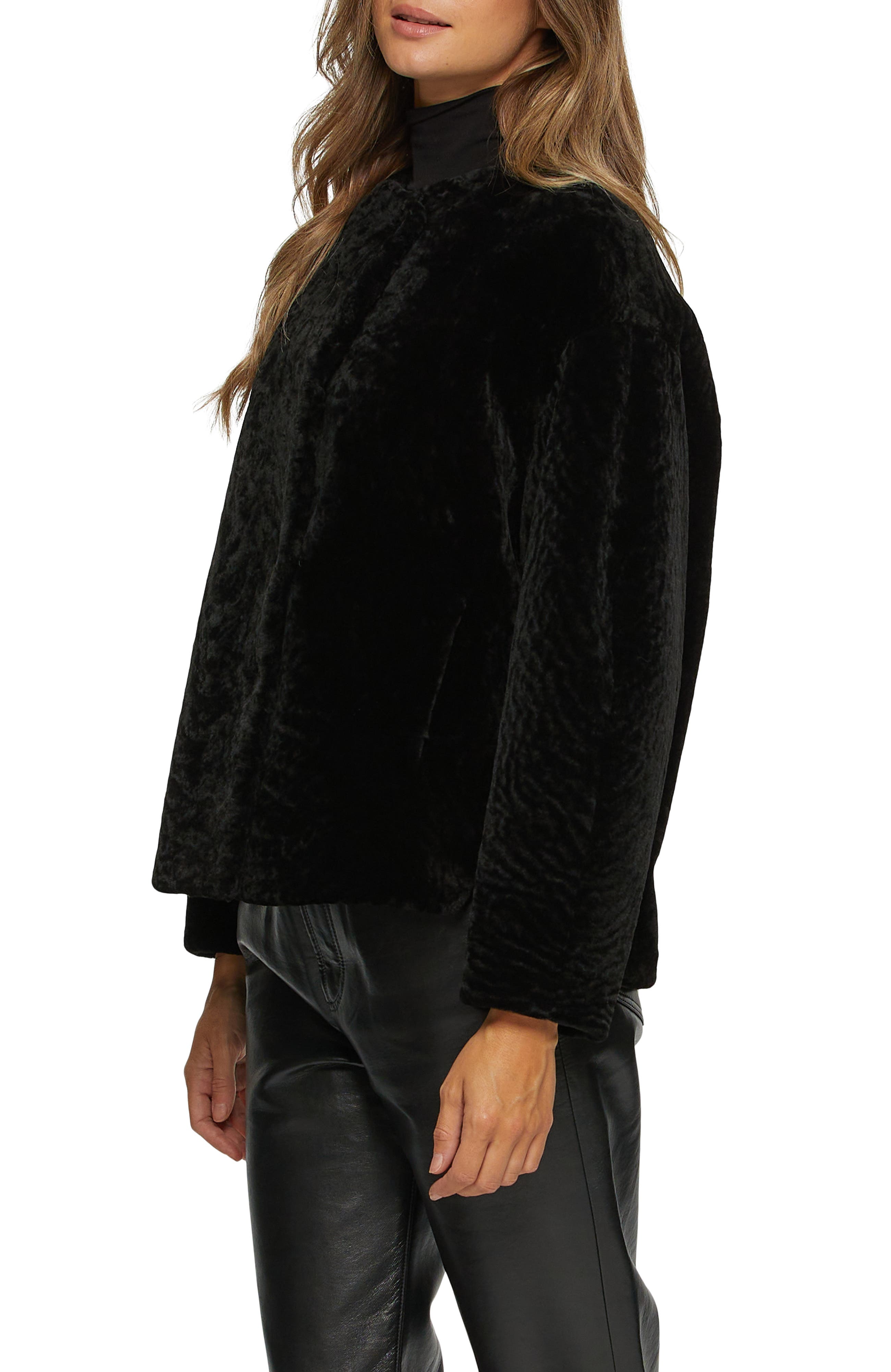 Textured Genuine Shearling Jacket - image 2