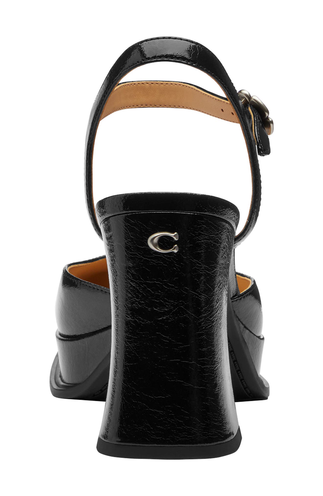 COACH Tea Rose Platform Pump, Alternate, color, Black