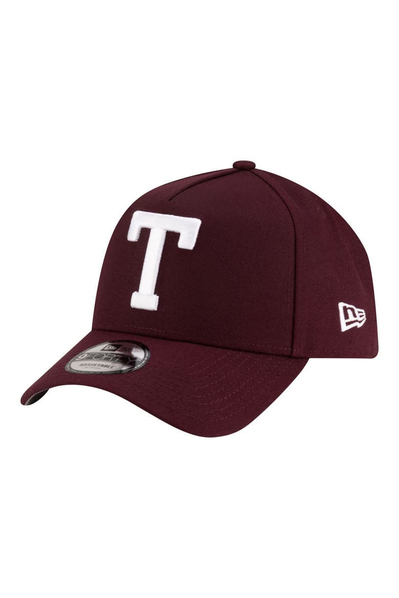 Men's New Era  Maroon Texas A&M Aggies 9FORTY A-Frame Adjustable Hat, Main, color, Maroon