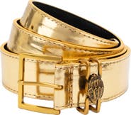 Kurt Geiger London Shoreditch Metallic Leather Belt