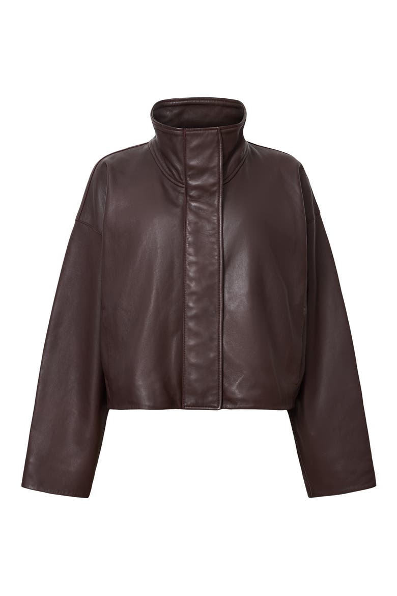 Ryder Leather Jacket, Alternate, color, OXBLOOD RED