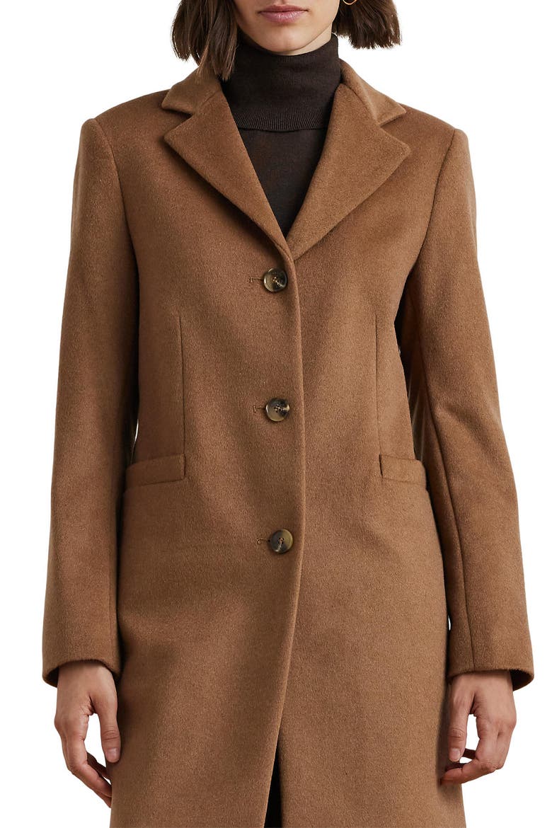 Longline Wool Blend Coat, Alternate, color, NEW VICUNA