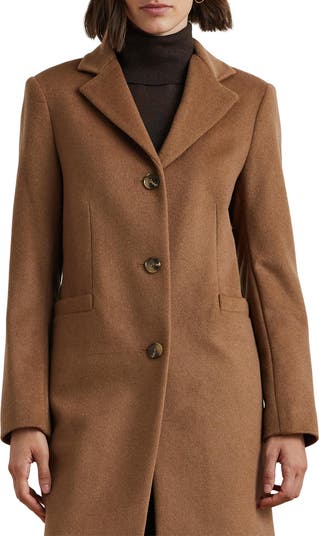 Longline Wool Blend Coat