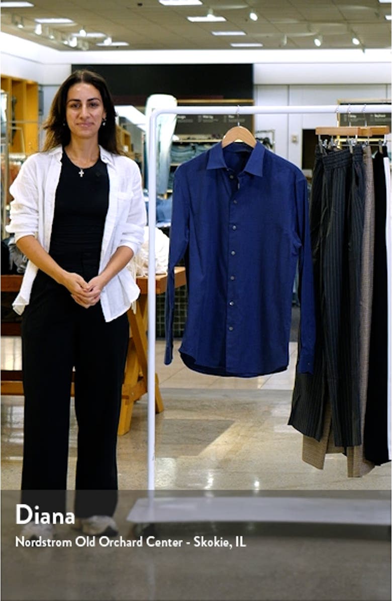 Micropattern Button-Up Shirt, sales video thumbnail