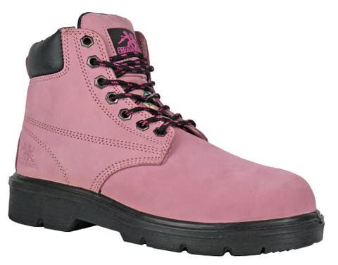 Moxie Alice 6" Pink Steel Toe Work Boot
