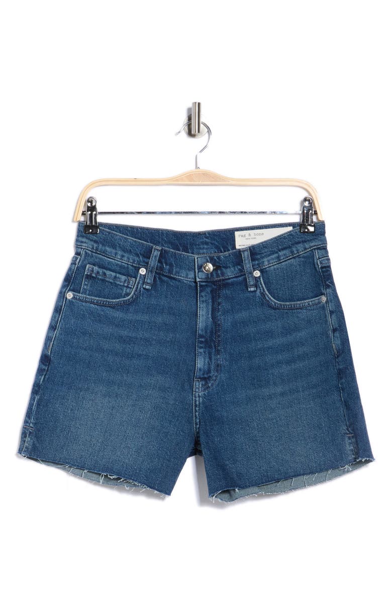 rag & bone Retro High Waist Cutoff Denim Shorts, Alternate, color, Macon