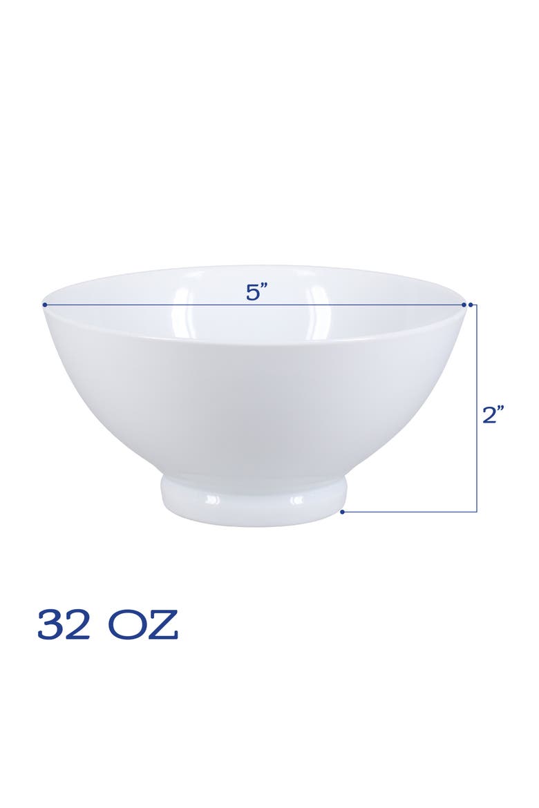 Set of 6 Noodle Bowls, Alternate, color, WHITE