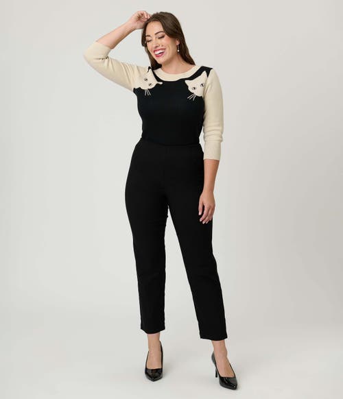 Unique Vintage Minou Sweater In Black
