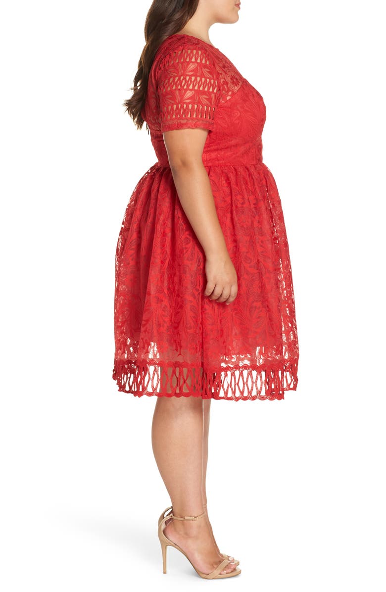 Chi Chi London Crochet Dress, Alternate, color, 