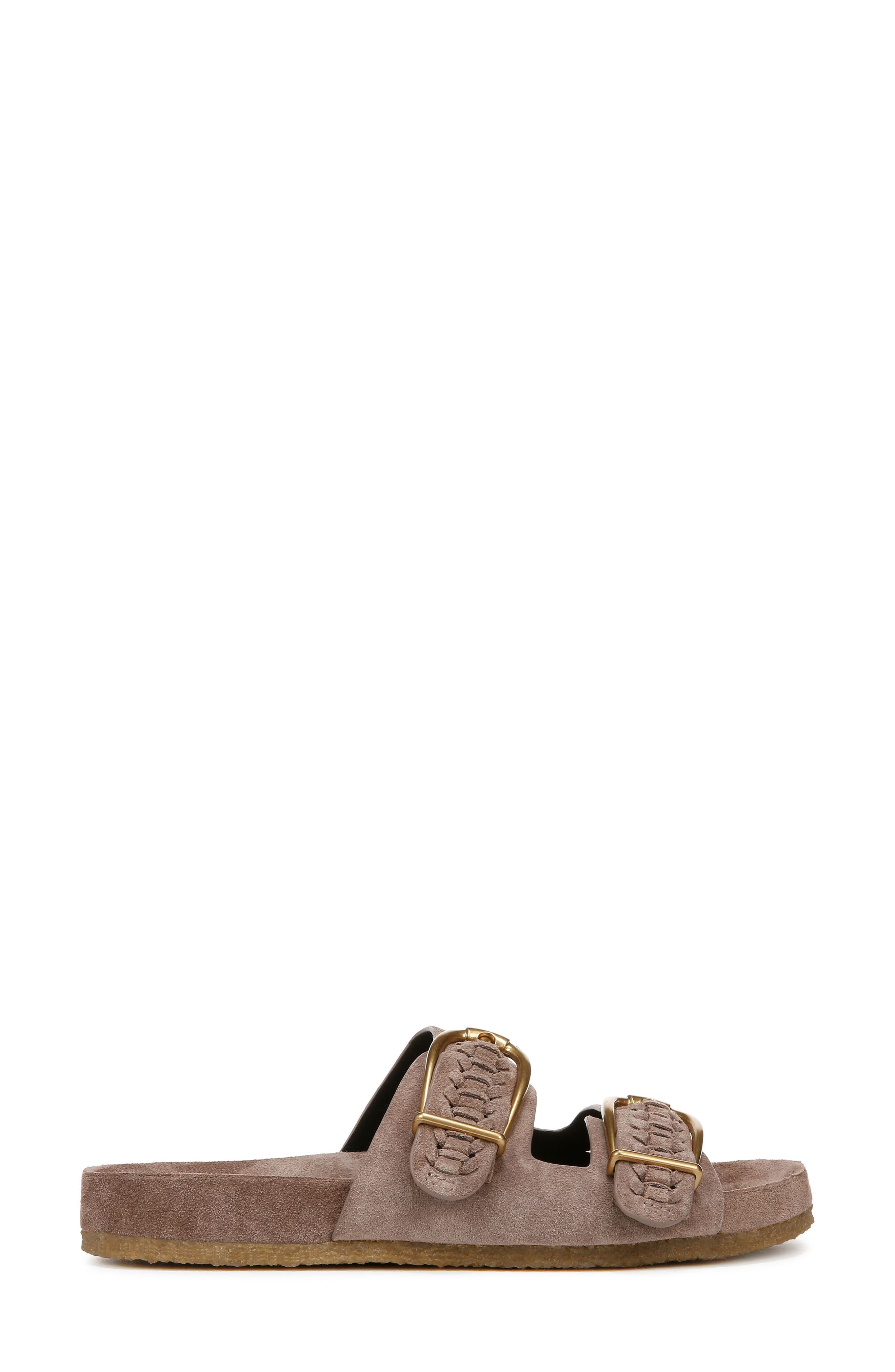 Veronica Beard Paige Slide Sandal, Alternate, color, Taupe