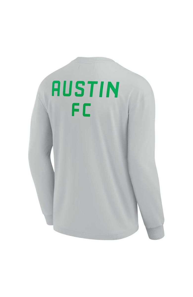 Fanatics Signature Unisex Fanatics Signature Gray Austin FC Elements Super Soft Long Sleeve T-Shirt, Alternate, color, Gray