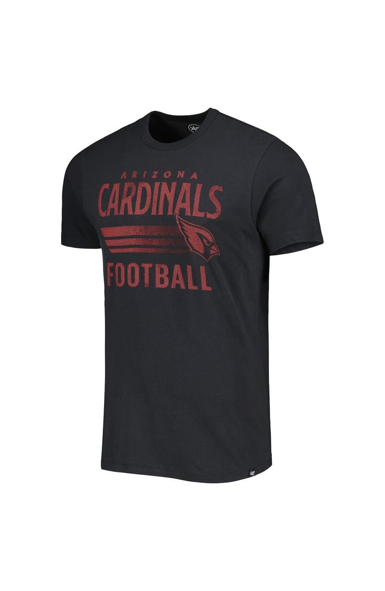 '47 Men's '47 Black Arizona Cardinals Wordmark Rider Franklin T-Shirt, Alternate, color,