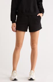 90 DEGREE BY REFLEX Varsity Vault Fleece Shorts