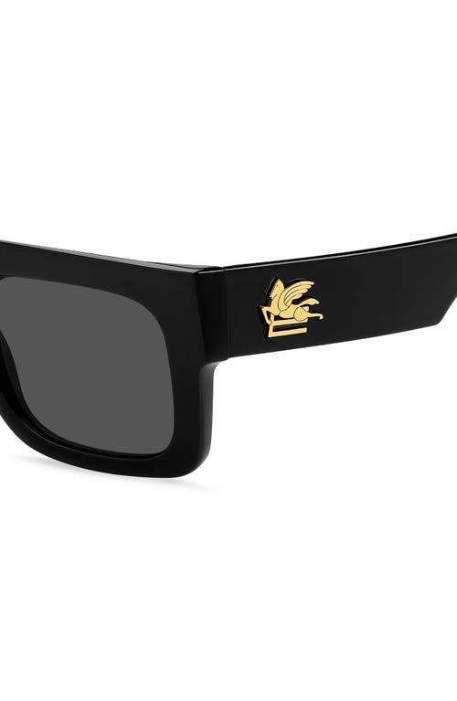 Etro 52mm Rectangular Sunglasses