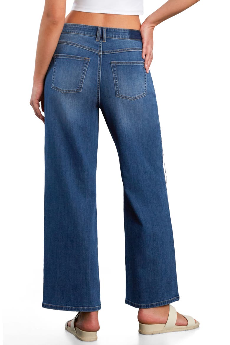 Dasis Chain Inset Barrel Leg Jeans, Alternate, color, EMMA BLUE
