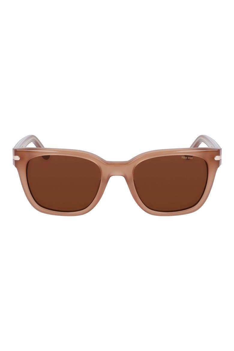 Crescent II 52mm Square Sunglasses, Main, color, MILKY MINK / BROWN