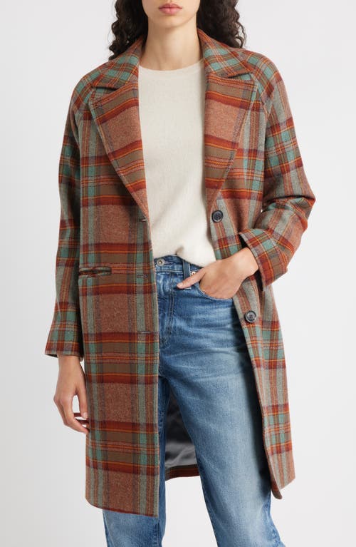 Pendleton Oregon Plaid Wool Overcoat In Multi