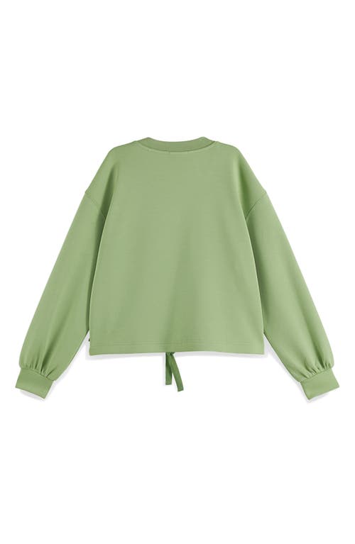 Scotch & Soda V-neck Modal Sweatshirt In Pistachio