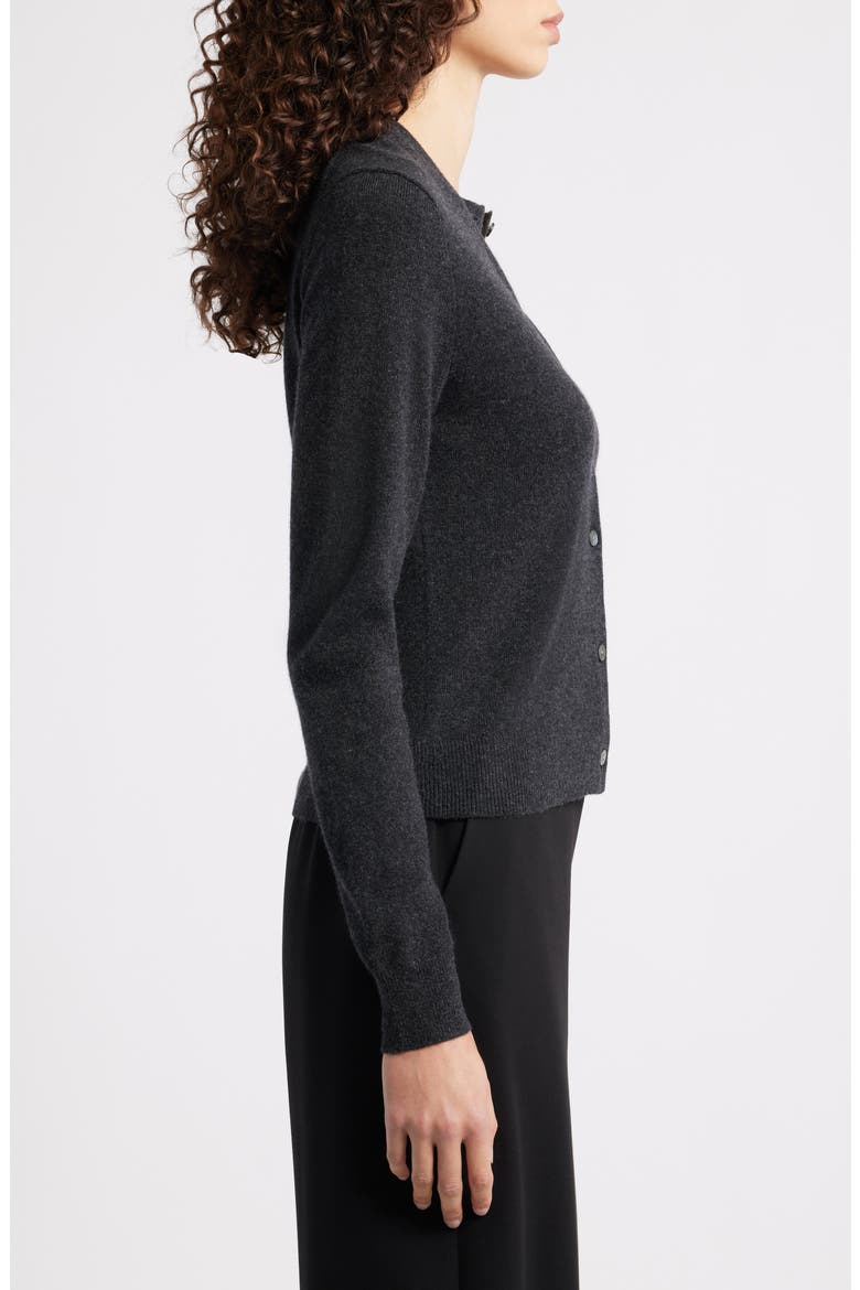 Cashmere Cardigan, Alternate, color, DARK CHARCOAL