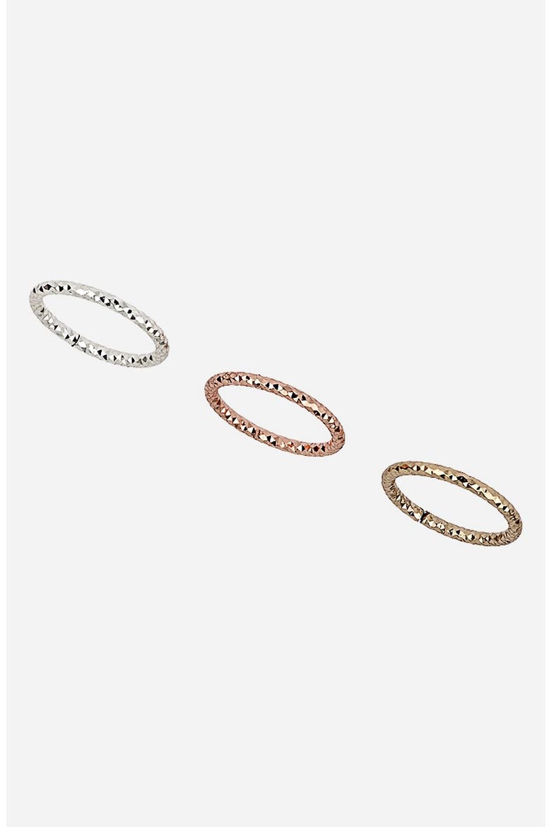 Faceted Midi Rings, Main, color, MIXED METAL